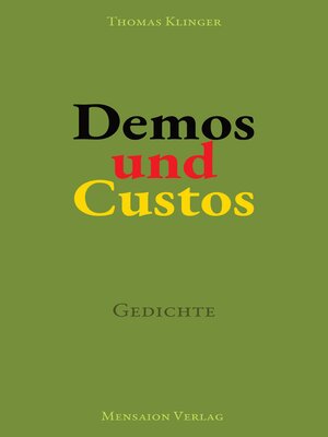 cover image of Demos und Custos